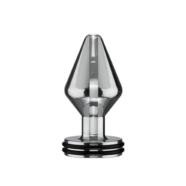 a metal object on a black background